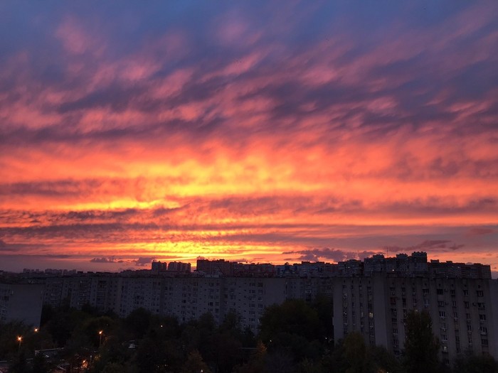 Krasnodar sunset - My, The photo, Sunset, Krasnodar