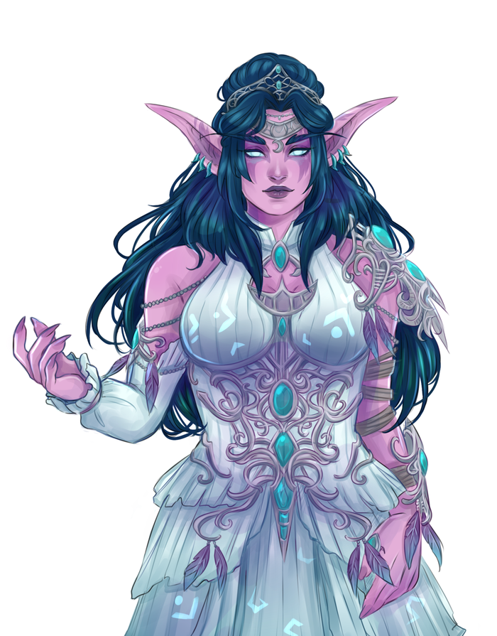 Tyrande Whisperwind by Nidarosis