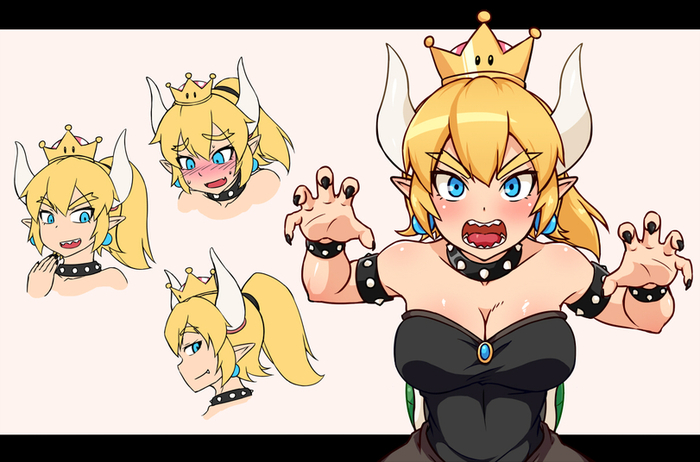    Bowsette, Boosette,  ,  63, , , Anime Art