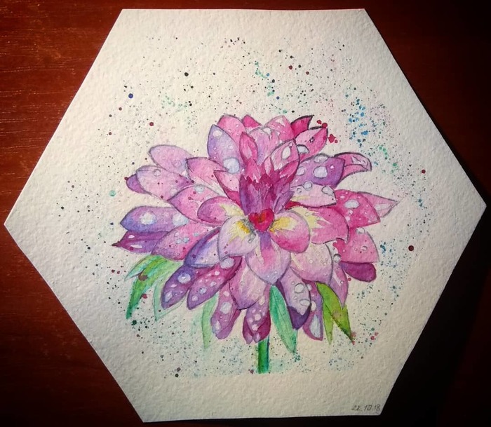 Some watercolors - My, Watercolor, Flowers, Drawing, Friday tag is mine, Friday, Longpost