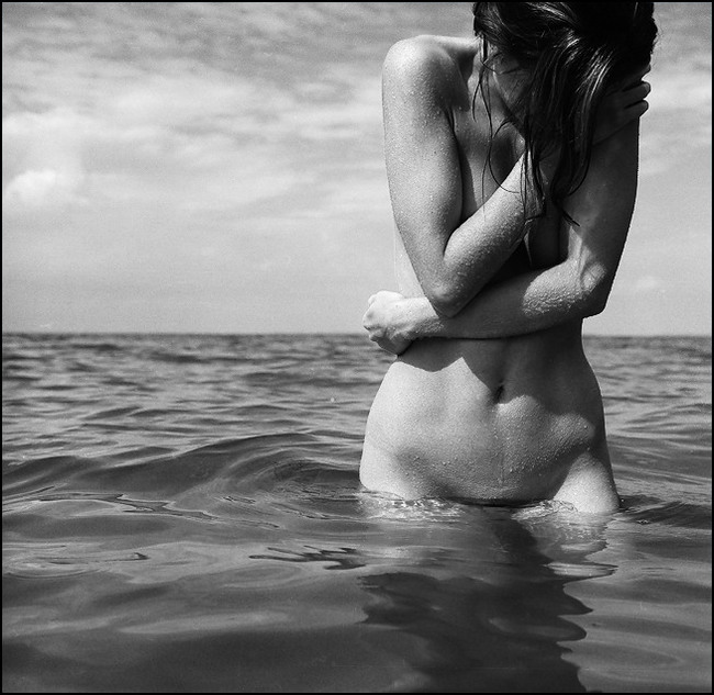 So summer is over... - NSFW, Erotic, Sea, Goosebumps, The photo