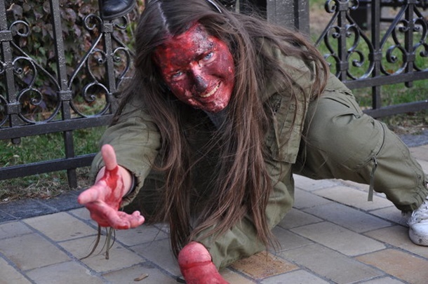 It seemed. A zombie parade took place in Kyiv, here is one of the photos. - It seemed, Humor, The photo