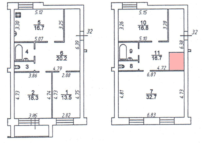 Three-room odnushka from one-room treshka - My, Apartment, Real life story, A life, Longpost, Vologda