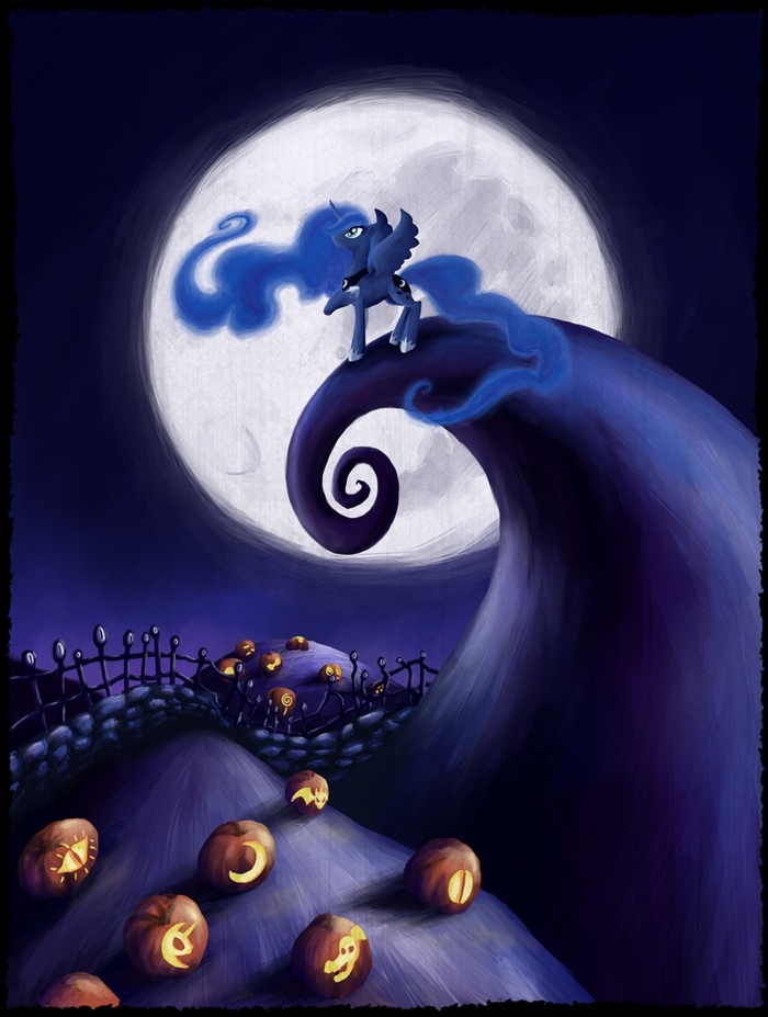 Luna's Lament - My little pony, The nightmare before christmas, Crossover, Princess luna, Halloween, Crossover