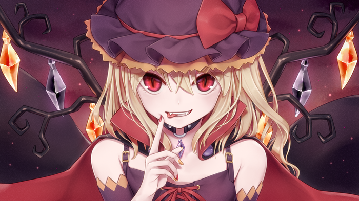 Flandre Scarlet Touhou, Anime Art, ,  , Flandre Scarlet, Dtvisu