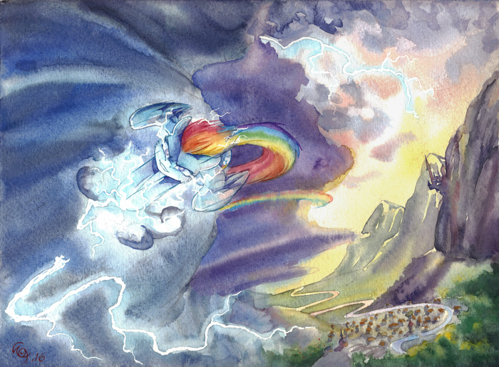  My Little Pony, Rainbow Dash, The-wizard-of-art