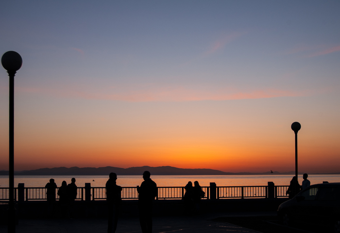 It was warm... - My, Vladivostok, Sunset, Sea, Nikon, Nikon D40