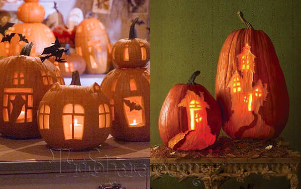 Halloween pumpkins based on paper stencils - Halloween, Pumpkin, Halloween pumpkin, Longpost