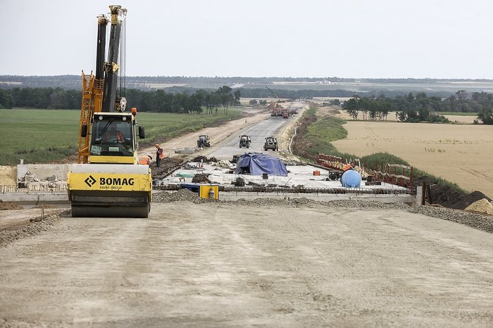 The construction of the second stage of the entrance to the Platov airport is 70% completed - Business Community, Rostov-on-Don, Platov