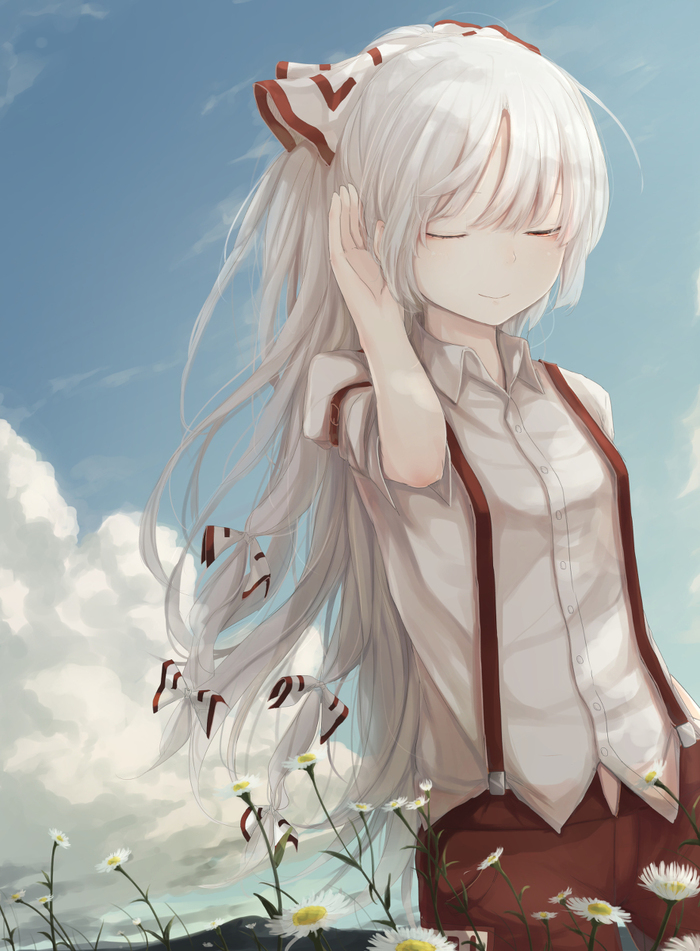 Артик от yushika - Anime Art, Аниме, Fujiwara No Mokou, Touhou, Yushika