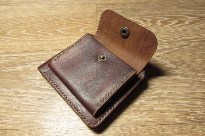 Just wallet_2 - My, Leather, Wallet, Presents, Birthday, Pension, Creation, With your own hands, Longpost