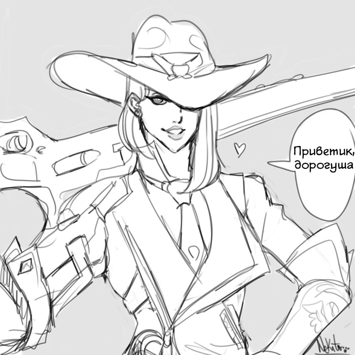   , Nekitoototo, Overwatch, McCree, Pharah, Mercy, Ashe, 