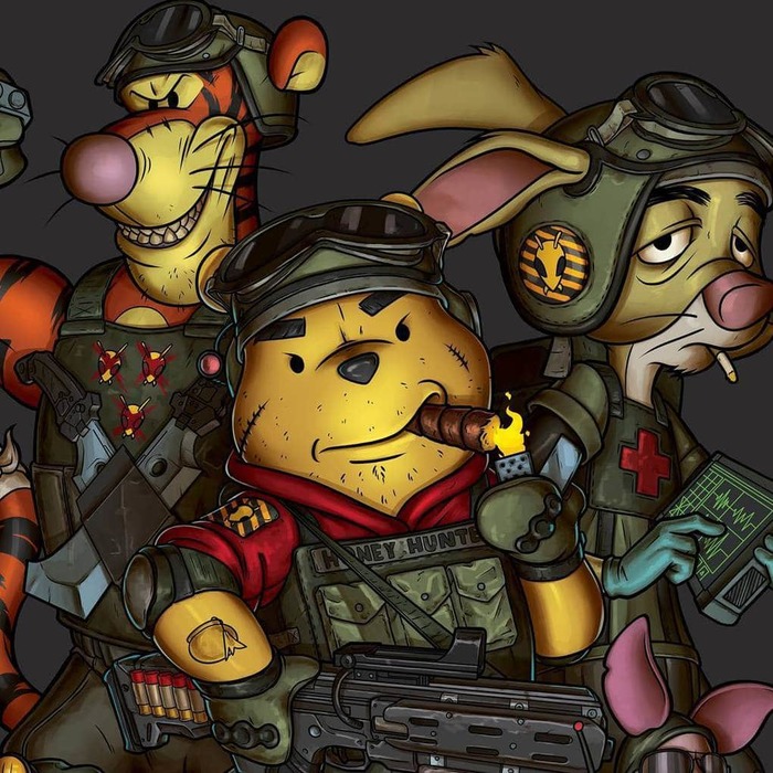 The Adventures of Winnie the Pooh : Retribution for the Wrong Bees - Winnie the Pooh, Dead brush, Art