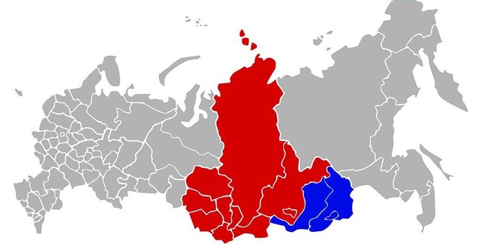 Chita and Buryatia moved from the Siberian to the Far Eastern Federal District. - Siberia, Дальний Восток, Buryatia, Transbaikalia, Chita, Text