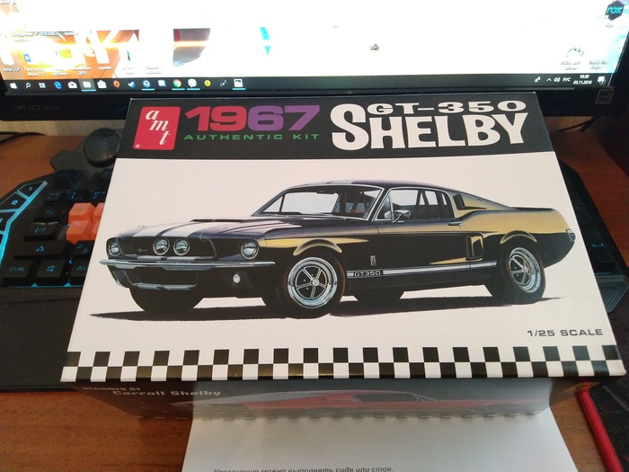 Our hands are not for boredom, part 4. Ford Mustang Shelby GT-350 - My, Longpost, Modeling, , Scale model, Prefabricated model, Shelby, Ford mustang