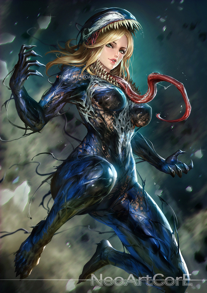 She Venom Art , NeoArtCorE, Marvel, 