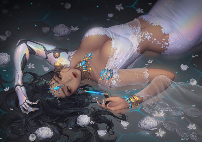 Wedding dress , Overwatch, Mercy, Symmetra,  , , Lovecacao