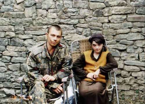 Photos from the filming of the film Prisoner of the Caucasus, 1996 - The photo, Sergey Bodrov, Oleg Menshikov, Caucasus, Movies, Longpost