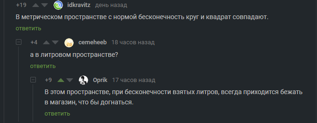 Литровое пространство - Комментарии на Пикабу, Пространство, Литры