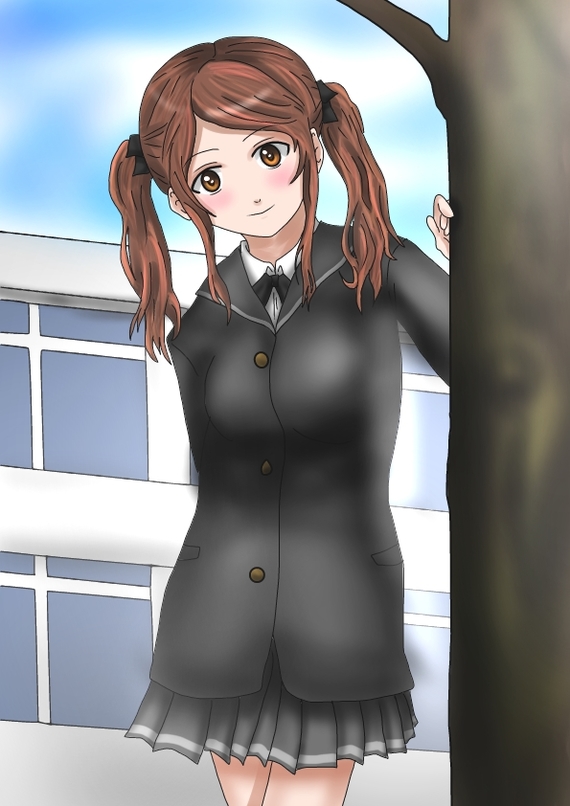 Nakata Sae - Nakata Sae, Amagami, Anime art, Longpost