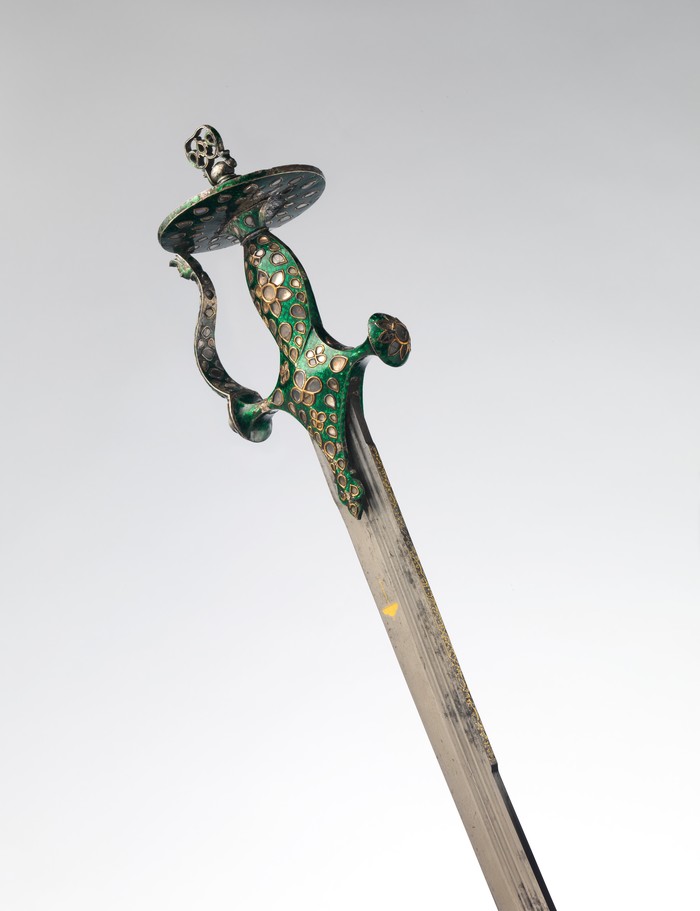 Talwar of Padishah Aurangzeb - , , Mughals, 17th century, Steel arms, Blade, India, Longpost