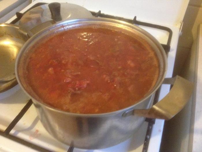 Nebatin soup - My, Borsch, Cooking
