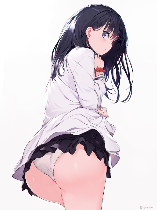 Rikka Takarada - NSFW, SSSS Gridman, Anime Art, Takarada Rikka, Панцу, Попа