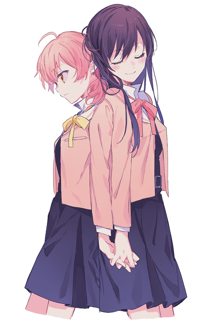 Touko Nanami and Yuu Koito art - Anime art, Yuu Koito, Yagate kimi ni naru, Touko Nanami