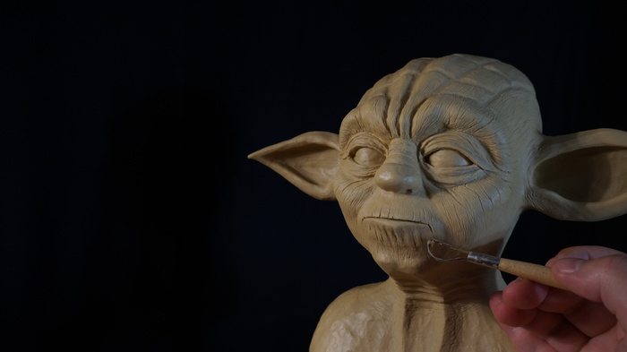 STAR WARS - Magistr Yoda (sculpture) - My, Star Wars, , Sculpture, Yoda, Jedi, Art of Sculpture, Longpost