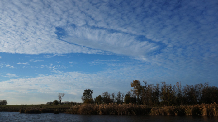 Unusual cloud - My, Clouds, Sky, River, Краснодарский Край