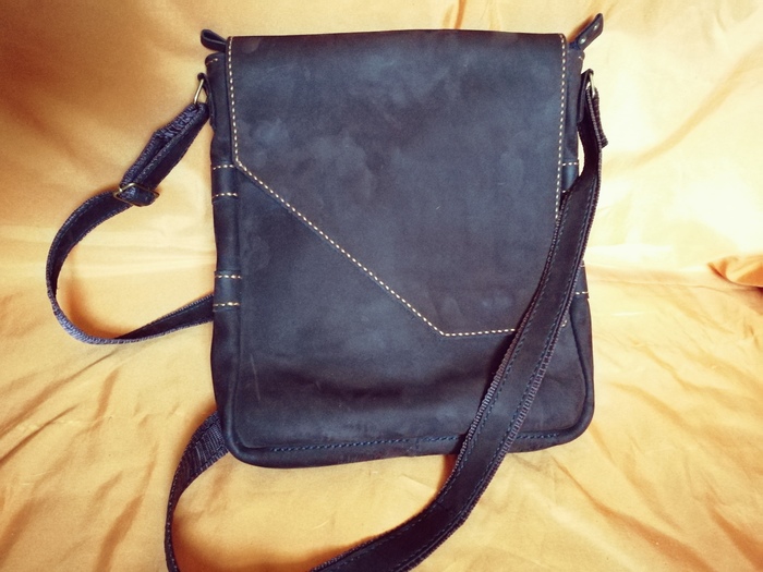 Men's leather bag. - My, , Сумка, Leather products, With your own hands, Handmade, Longpost