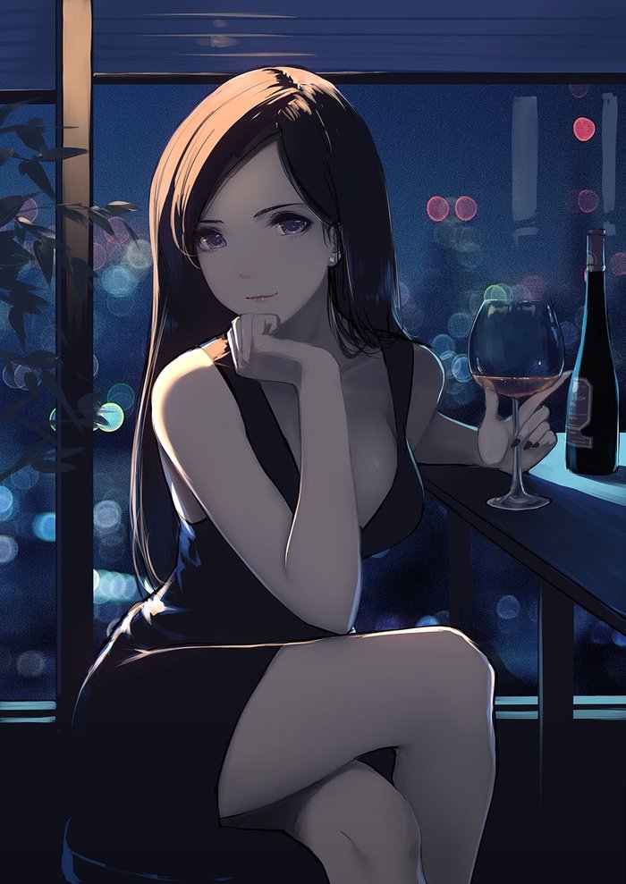 Romantic evening - Anime art, Anime, Anime original, 