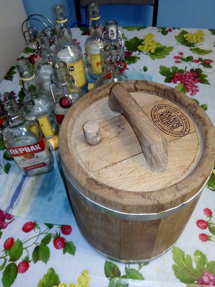 Whiskey at home 2 (continued) - My, Whiskey, Barrel, Home brewing, Hobby, Needlework with process, Longpost