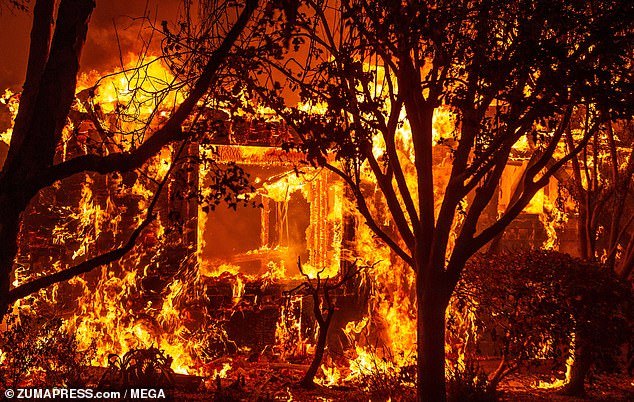 The wind continues to fan the fires in California - Fire, California, Disaster, Wind, Fire
