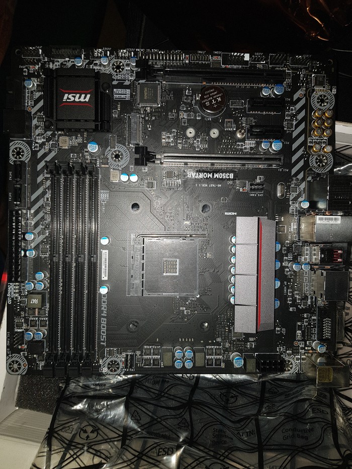 Motherboard MSI B350M Mortar - My, Motherboard, MSI, Am4, , Longpost, AMD ryzen