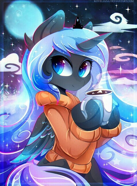 winter moon - Princess luna, My little pony, Winter, Heat, Pullover