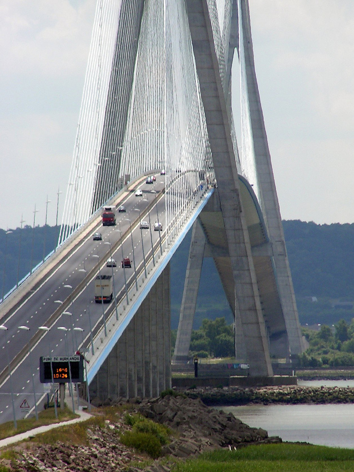 Norman Bridge. Pont de Normandy. - My, Bridge, Normandy, , France, Text, Longpost