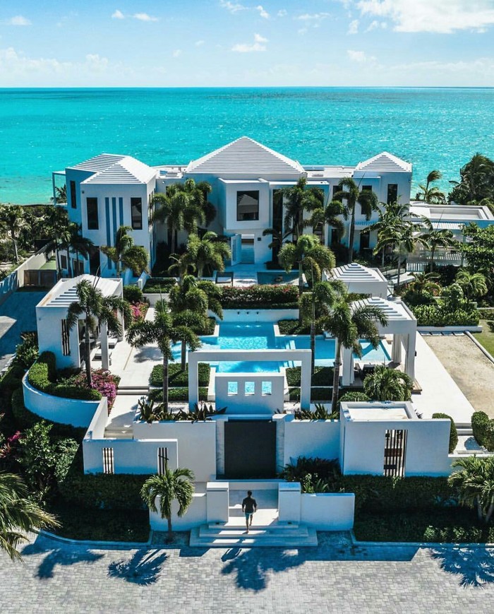 Luxury villa in the Turks and Caicos Islands. - Wealth, The photo, Luxury, beauty, Water, Nature, House, Island