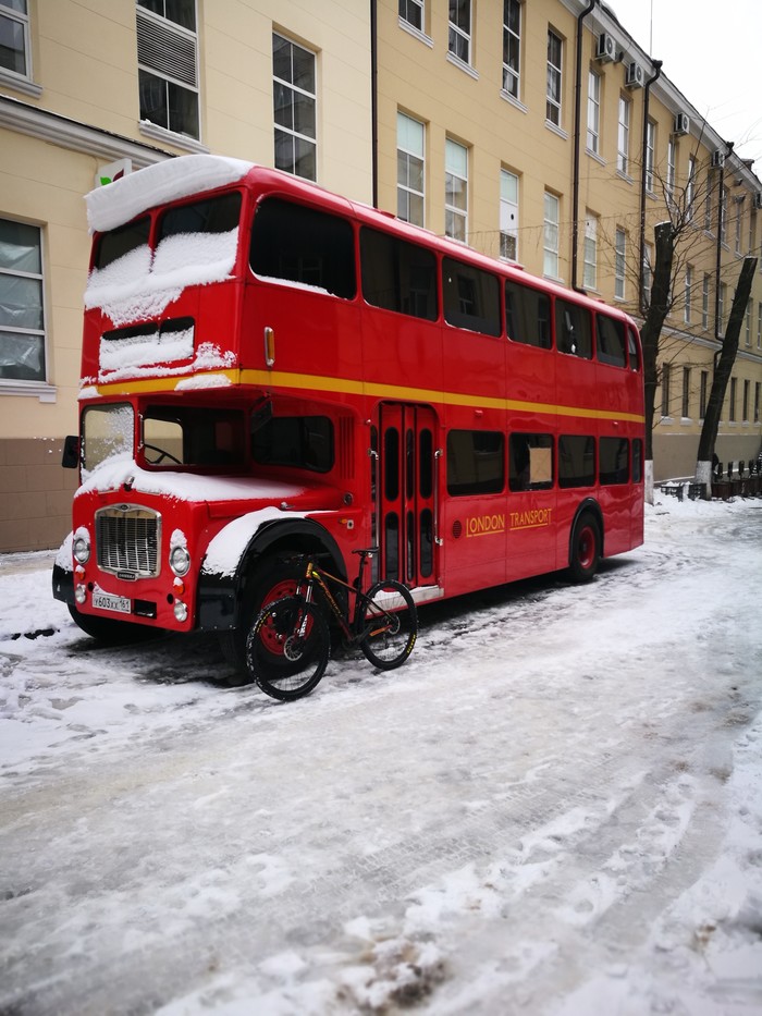 Winter came to Rostov-on-Don early - My, Rostov-on-Don, A bike