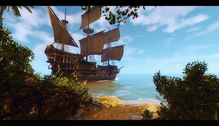 Risen 2. Dark Waters. - My, Screenshot, Elena Nikulina, Risen 2, Ship, Sea, Games, Retouch