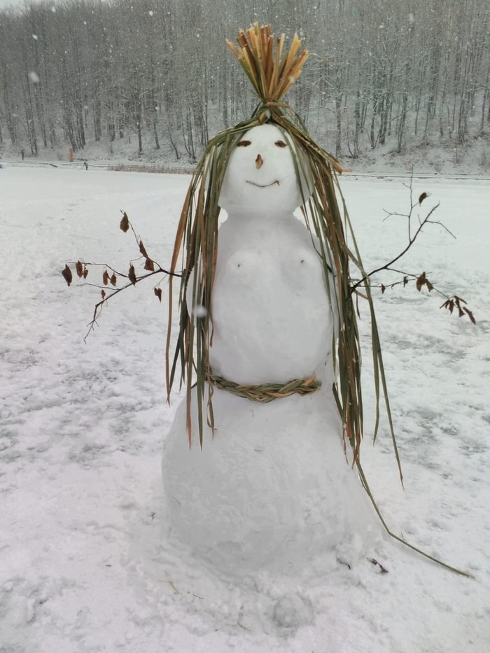Snowman season is open - snowman, Winter, Nizhny Novgorod