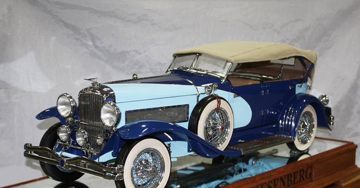 Механический автомобиль. Дюсенберг модель 1/6. Duesenberg model 1\6. Масштабные модели ретро автомобилей. Сборные модели старинных автомобилей.