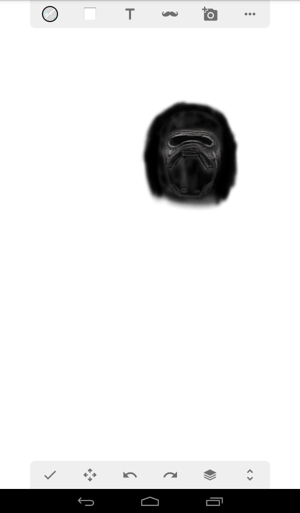 I can't draw. Not a SW fan. I drew. Kylo Ren. - My, Art, Kylo Ren, What's this?, Like, Drawing, First post, Новичок, Longpost