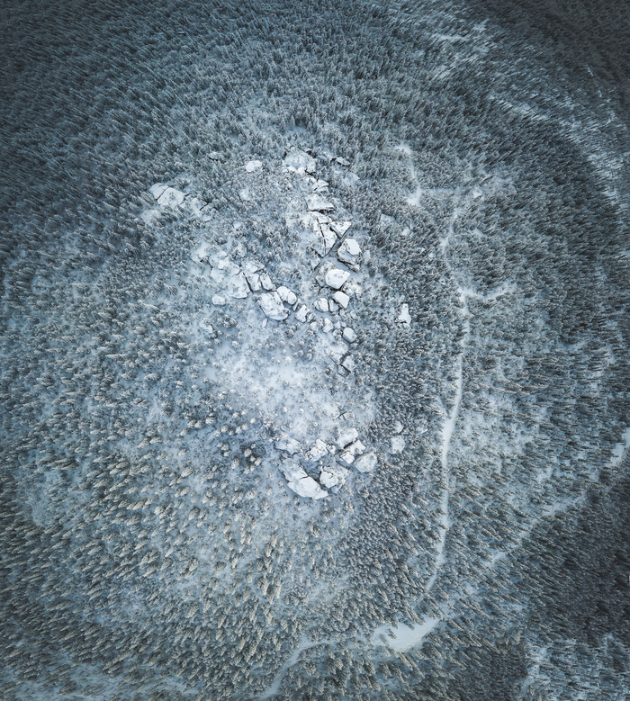 Каменный город Пермский край, Dji Mavic PRO, Квадрокоптер, Пейзаж, Зима, Каменный город, Лес, Закат, Длиннопост