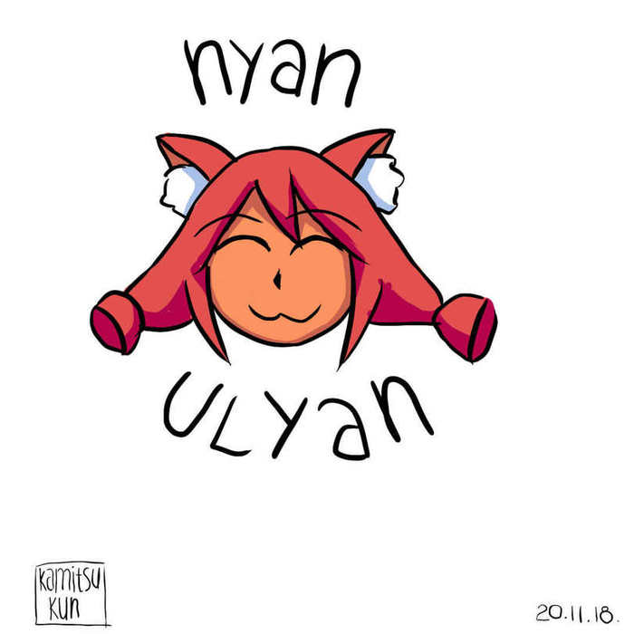 Nyan-Ulyan - Endless summer, Visual novel, Kamitsukun, Ulyana, Art