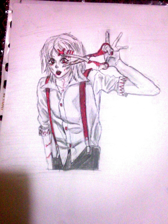 Juzo. tokyo ghoul - My, Pencil drawing, Anime, juzo, Tokyo ghoul, Pencil