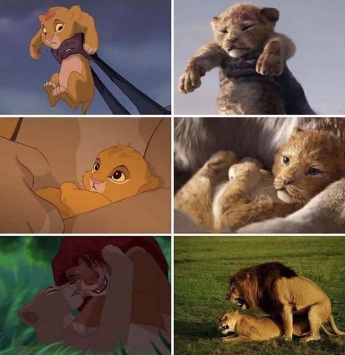 They're not that fancy... - The lion king, Cartoons, Movies, Comparison, Remake, Walt disney company
