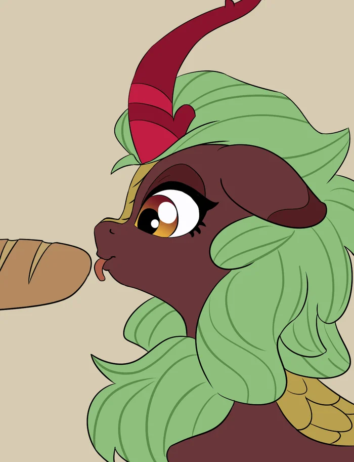 Mmm, fresh loaf, just out of the oven - My little pony, Cinder glow, MLP Kirin