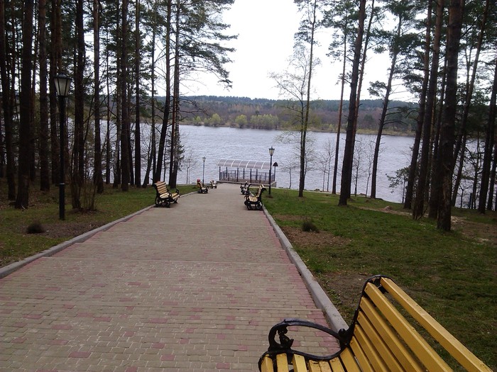 Road to rest - My, Stairs, Alcove, River, Pripyat, Nature, Relaxation, The photo