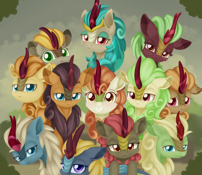  My Little Pony, MLP Season 8, Autumn Blaze, Cinder Glow, Rain Shine, MLP Kirin